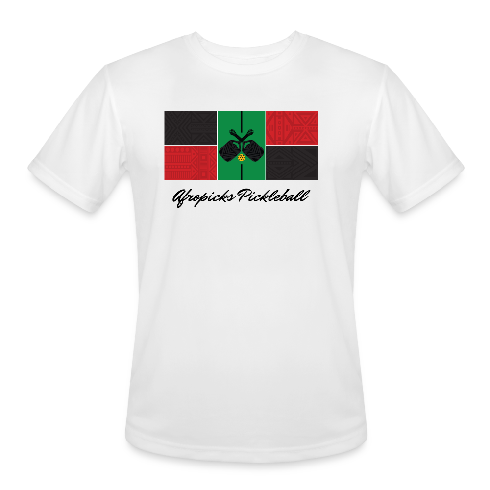 Men’s Moisture Wicking Performance White T-Shirt - white