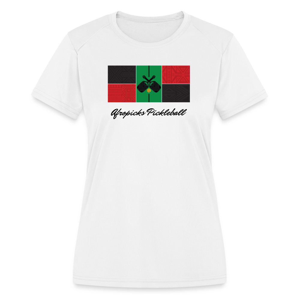 Women's Moisture Wicking Performance White T-Shirt - white